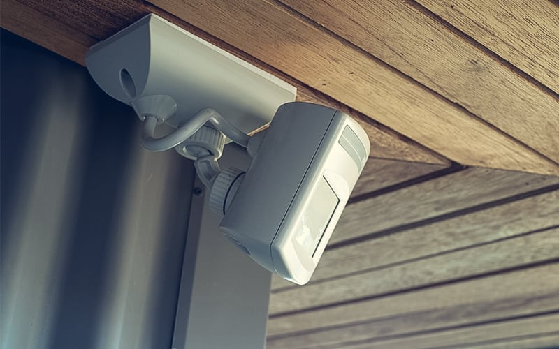 home security camera with motion sensor
