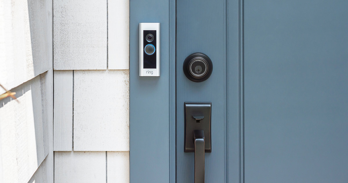 ring doorbell with door lock