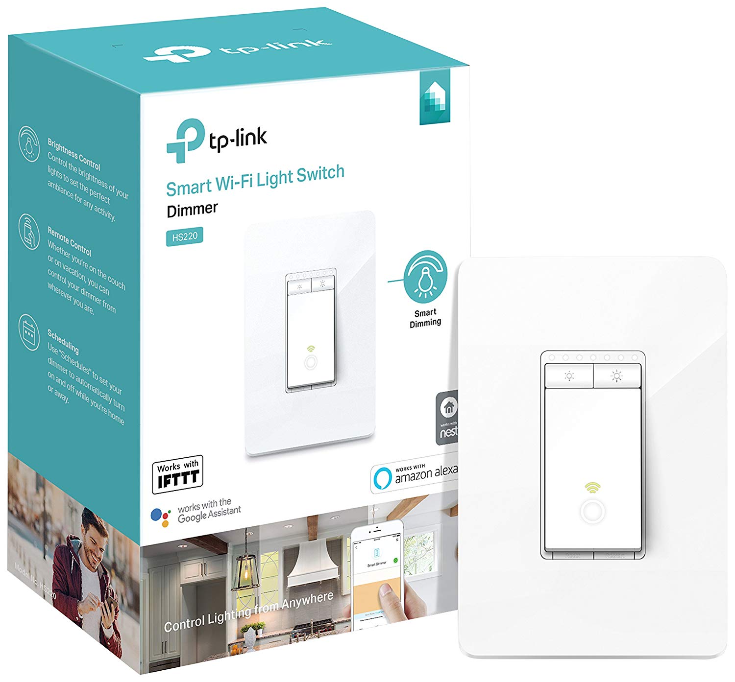 kasa smart light dimmer in box