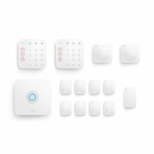 Ring Security Alarm 14-piece Kit (Gen 2) with Stick Up Cam, Smoke