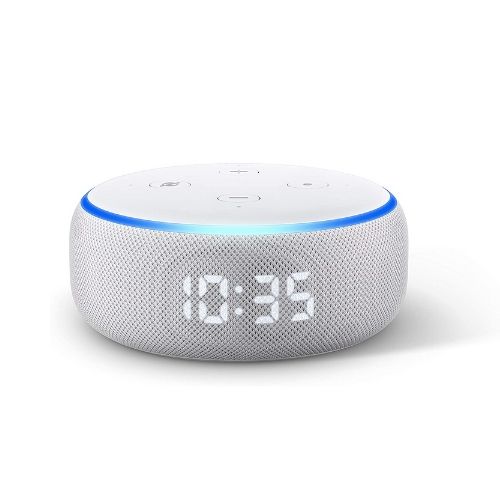 Amazon Echo Dot with clock