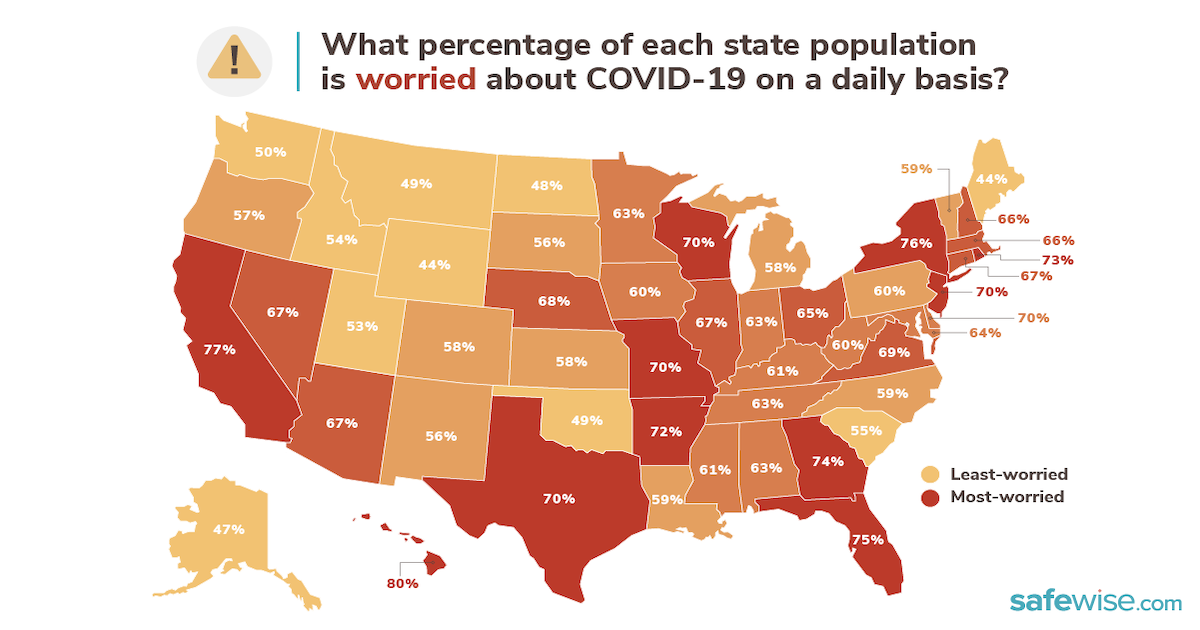 Which States Are Most Worried by the Pandemic? | SafeWise