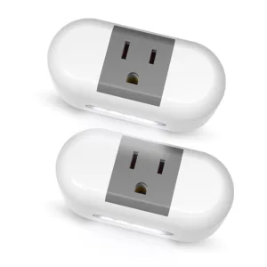 WiFi Smart Plug Alexa Google Outlet Night Light 2 Pack