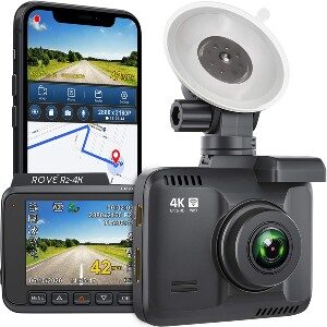 GKU D600 Dash Cam REVIEW Front & Rear WITH DRIVING FOOTAGE 4K/2.5K WIFI App  G-Sensor Loop WDR 170° 