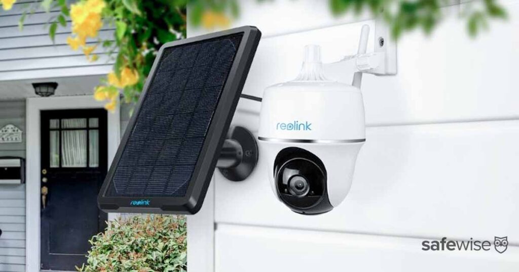 Reolink outdoor security camera with solar panel