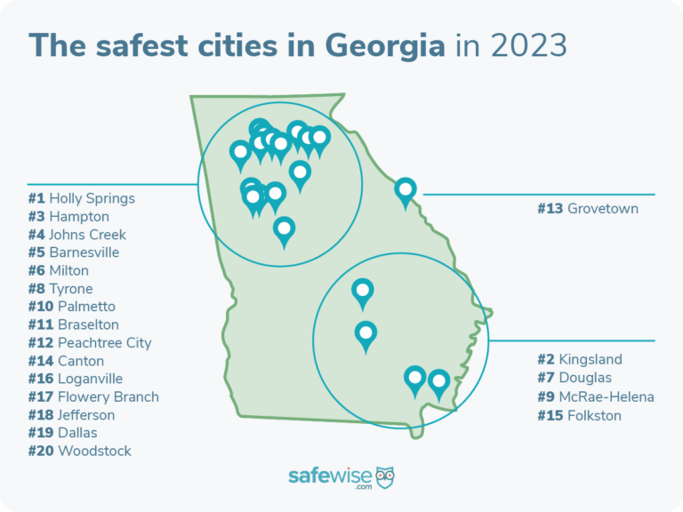 Georgia's 20 Safest Cities of 2023 | SafeWise