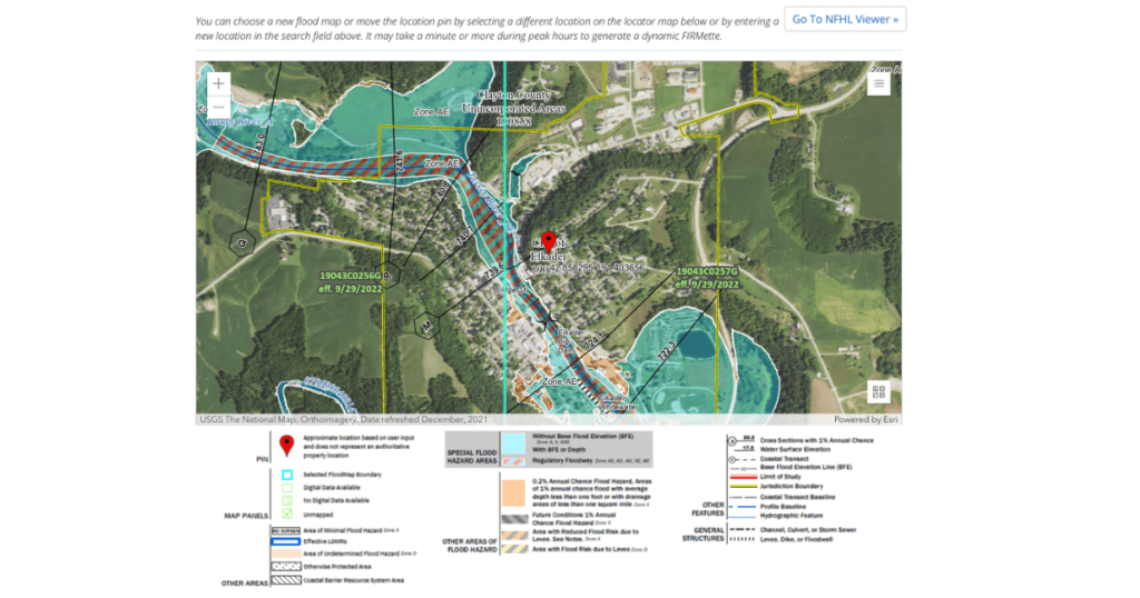 FEMA flood map example