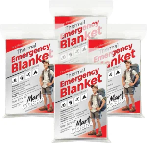 Thermal emergency blankets.