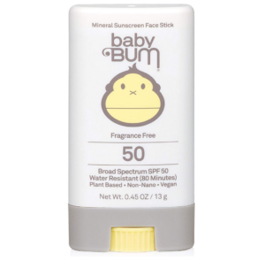 baby bum 50+ mineral sunscreen stick for babies