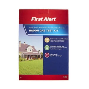 First Alert radon gas test kit