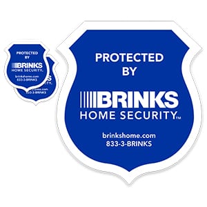 brinks security sticker